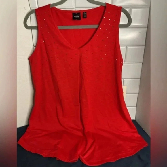 Rafaella Sportswear Women’s V Neck Sleeveless Top Sz Small - Picture 1 of 4